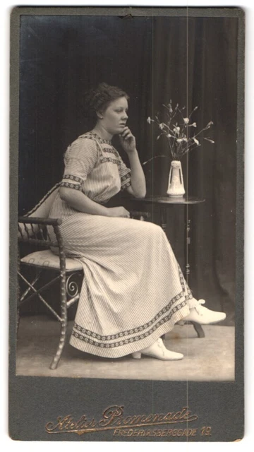 Fotografie Atelier Promenade, Kopenhagen, Frederiksgade 19, Portrait junge Dame
