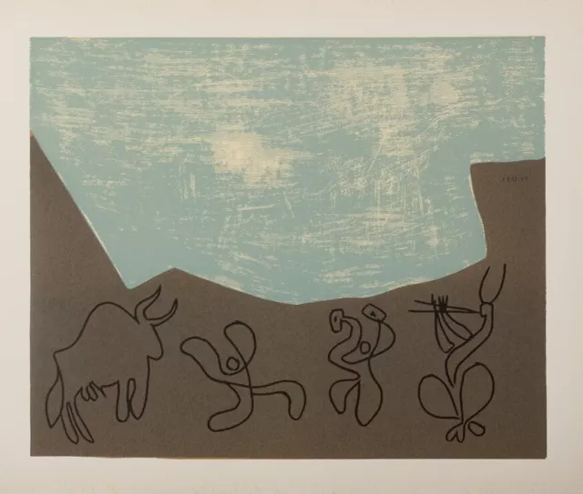 Pablo Picasso: Bacchanal III - Linolschnitt, 1962