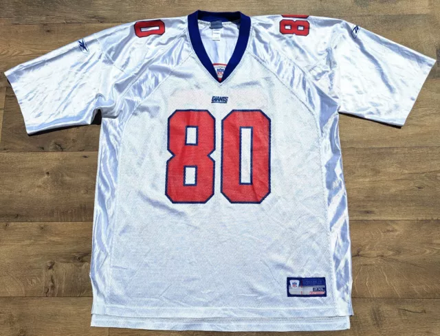 Reebok New York Giants nfl tshirt jersey Jeremy Shockey #80 anno 2005 tg.2XL