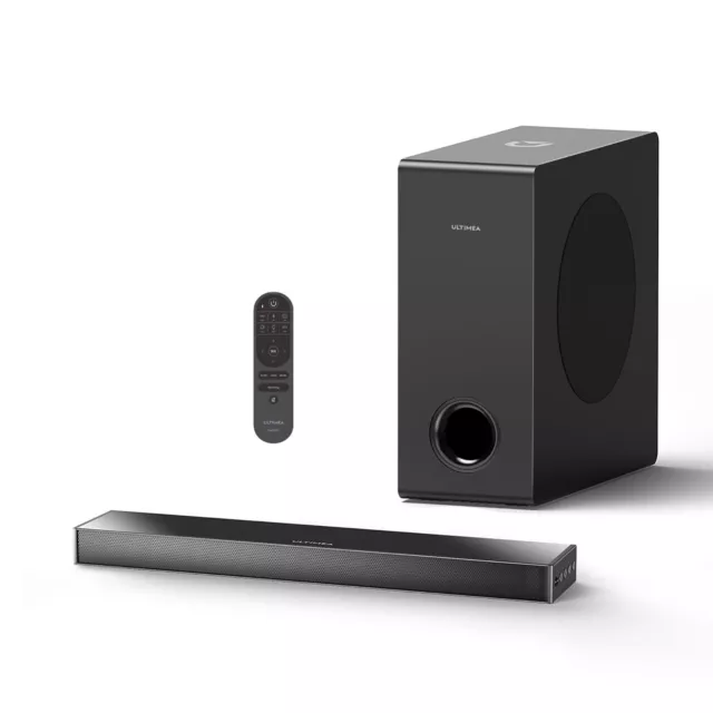 Soundbar para TV sin Hilos Subwoofer 2.1 Ultimea NOVA S40 Bluetooth 5.3 HDMI USB