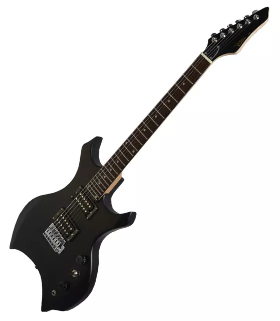Matt-Schwarze E-Gitarre Heavy Metall - Dark Evil - Massivkörper-Elektro- Xe600Bm