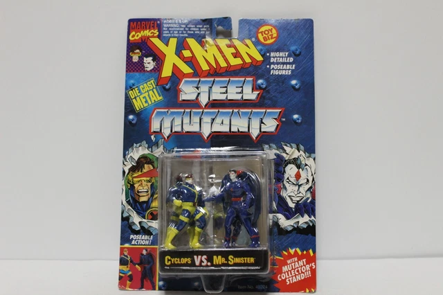 Cyclops vs. Mr. Sinister 1994 X-Men Steel Mutants MARVEL COMICS Toy Biz AF403
