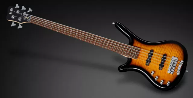 ROCKBASS Corvette Classic Gaucher, 5-String - Almond Sunburst Transparent High