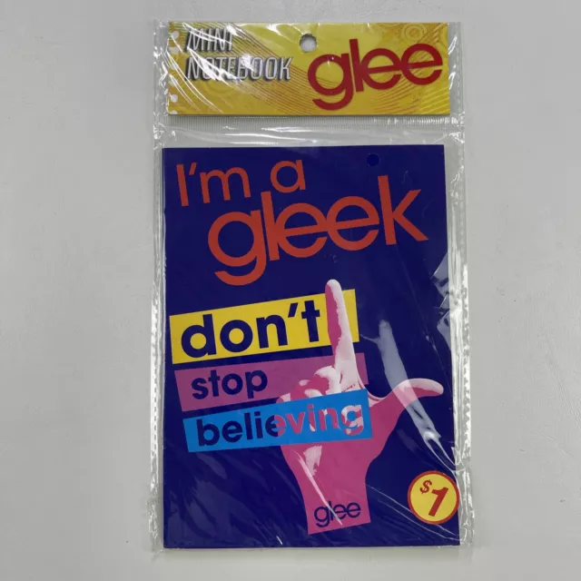Glee TV Show Mini Notebook Lea Michele Cory Monteith I'm A Gleek New Sealed
