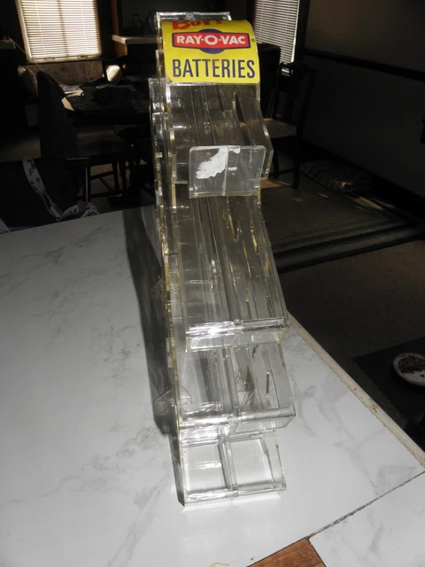 Ray-O-Vac Battery Clear Dispensor 1960'S New Old Stock  No Res