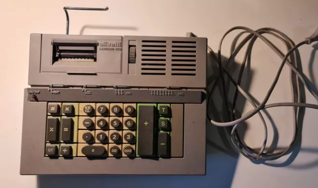 Calcolatrice Elettrica Olivetti Logos 40 Design Mario Bellini 1977 - Funzionante