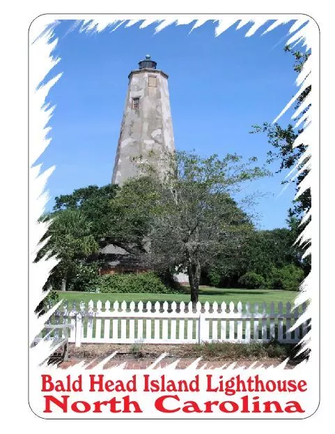 Bald Head Island Lighthouse Sticker Decal R7263