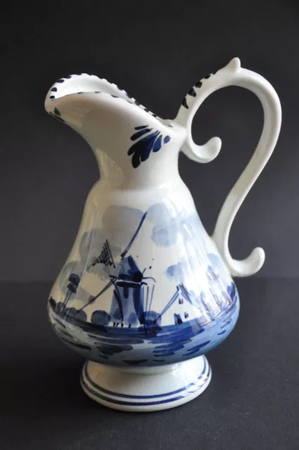 Pichet, Pot à lait, Pot faïence de Delft peint à la main Hollande – Vintage