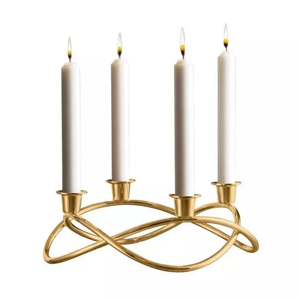 Georg Jensen Kerzenleuchter Season Gold (Klein)