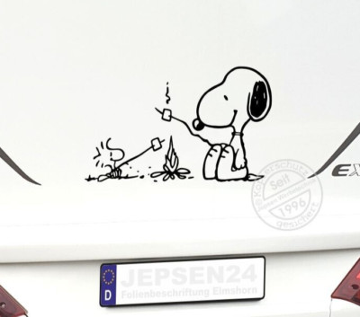 SNOOPY & WOODSTOCK Be Happy AUTO STICKERS ADESIVO PELLICOLA Tatuaggio 