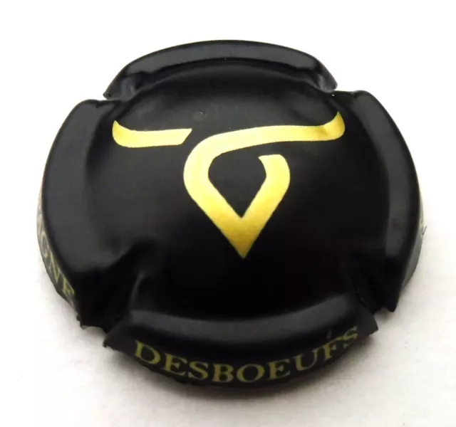 Capsule de Champagne DESBOEUFS et fils n°1c Noir et or