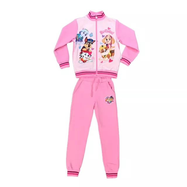 Completo Tuta Ginnastica Da Bambina Paw Patrol Skye Chase Marshall Scuola Comoda