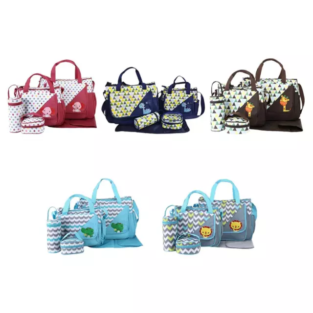 Diaper Bag Set with Changing Mat with Adjustable Shoulder Strap Travel Diaper