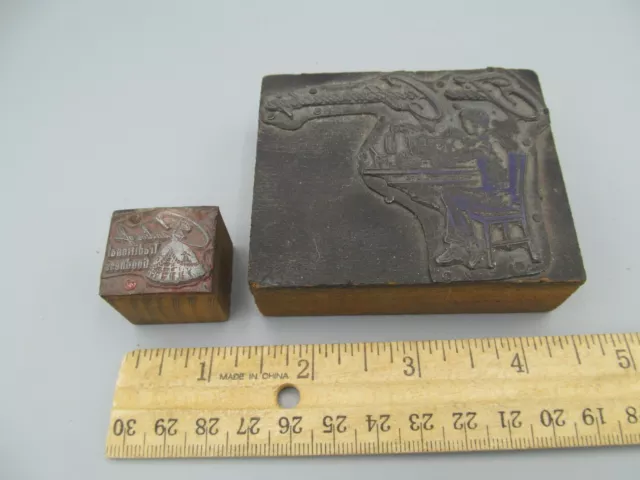 Fine Craftsmanship Stagecoach Vintage Advertising Printing Press Block Stamp