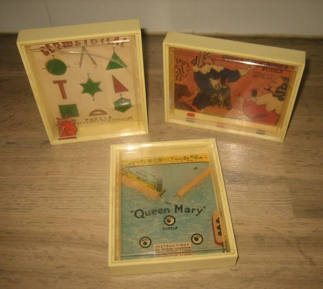 Jeu De Patience / Puzzle En Contreplaqué - Années 50 - Au Nain Bleu - Fabrication Française - Bois
