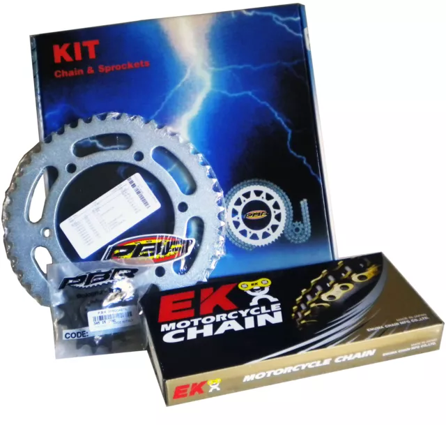 Kit Cadena Corona Piñon Pbr / Ek Paso 520 Para Honda Xl-V Varadero 125 2001 2009