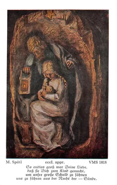 Fleißbildchen Heiligenbild Gebetbild  Santini  Holycard " SPÖTL" H1602"