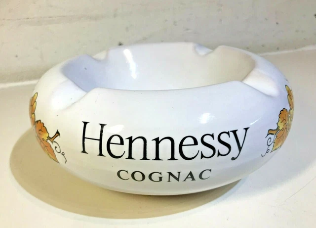 Vintage Hennessy Cognac Cigar Ashtray Ceramic Man Cave Home Bar 7.5" VGC