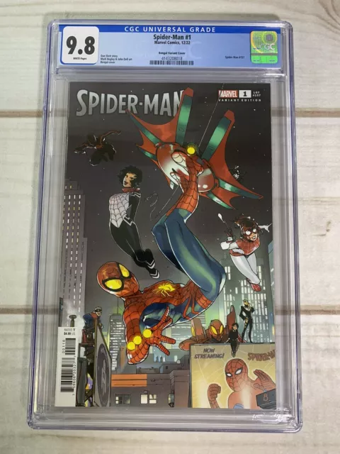 Spider-Man #1 (2022 Marvel Comics) 1st Print Bengal Variant CGC 9.8