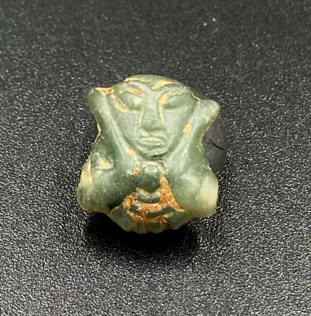 Ancient South East Asian Burmese Pagan Dynasty Antiquities Glass Amulet Old Bead 2