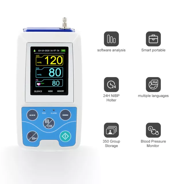 24 Stunden NIBP-Monitor Ambulantes Blutdruckmessgerät Blutdruckmessgerät  ABPM50