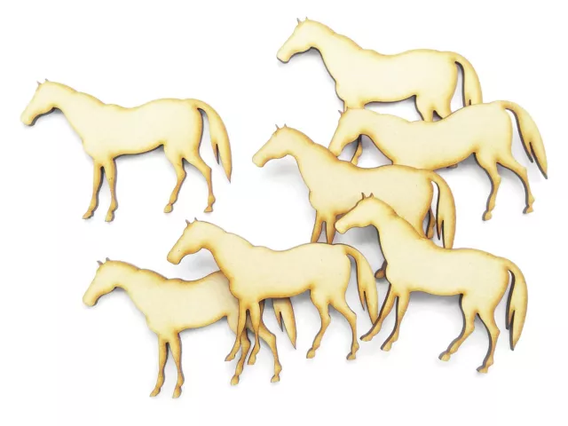 Horse Wooden Craft Shape MDF Blank Embellishment Laser Cutout Decoration