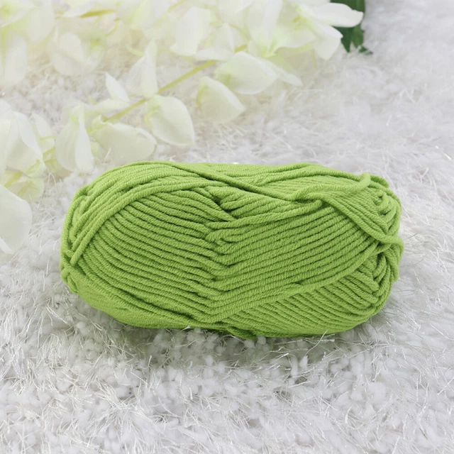 50g Baumwollgarnkegel Baumwoll klobig handgewebtes Häkeln Strickgarn warmes