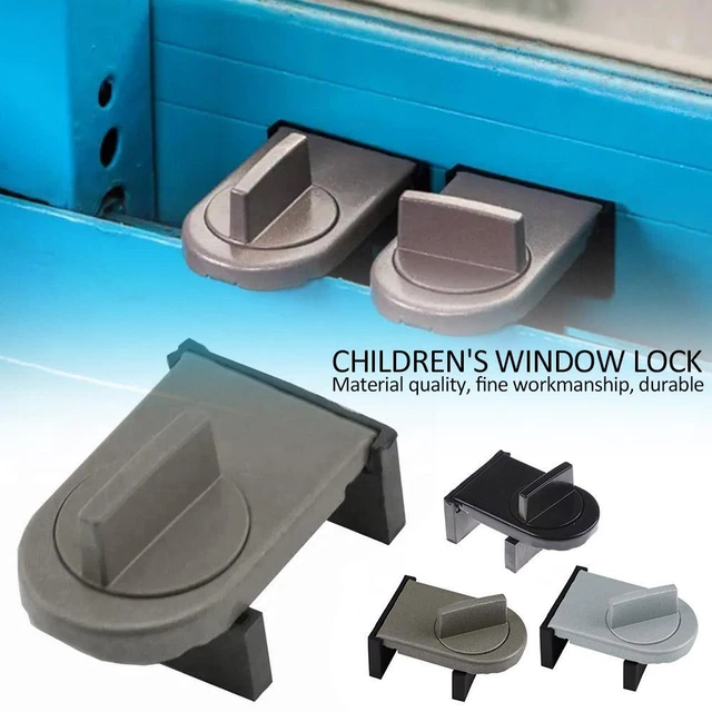 Adjustable Sliding Door Window Lock - Aluminum Alloy Lock) Anti-Theft D4V5