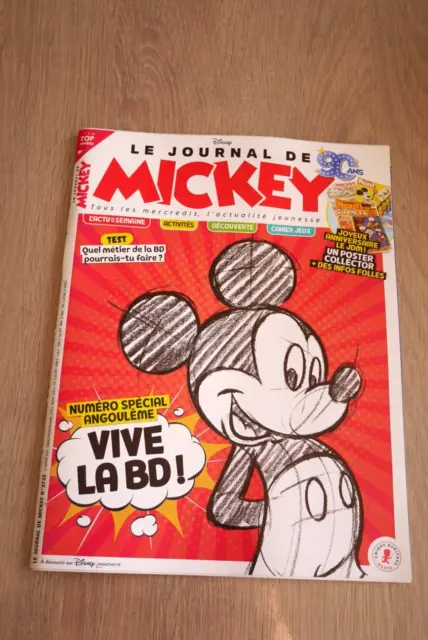 Le Journal De Mickey  N° 3735 - 17  Janvier  2024 /  Vive  La  Bd  !