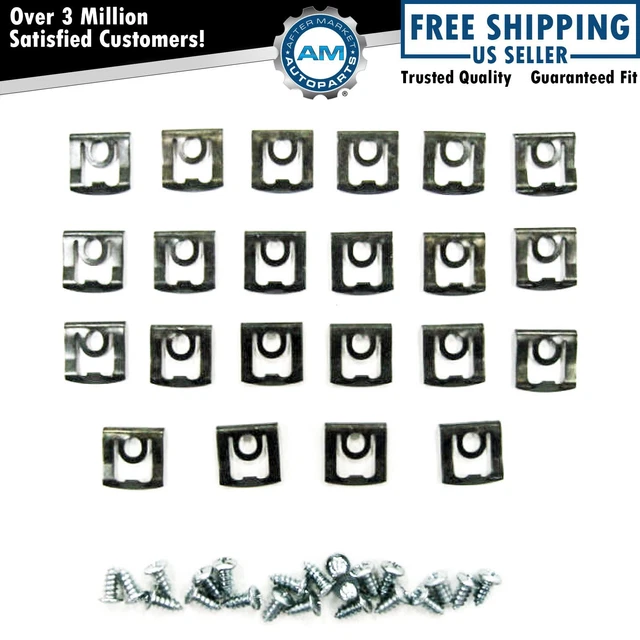 Rear Window Molding Attachment Clips Hardtop 22 Piece for 68-76 Dart Valiant