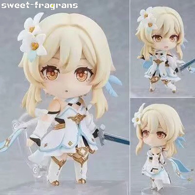 New Anime Genshin Impact Nendoroid Traveler Lumine Action Doll Toy