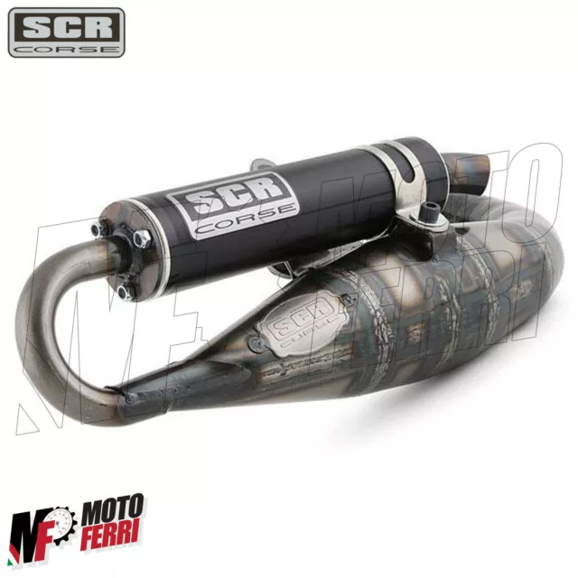 MF2345 - Silencieux Pot D'Échappement SCR CORSE Hm 70 Yamaha MBK Booster Spirit 2