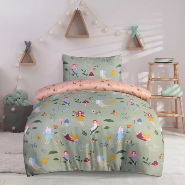 Sleepdown Single Duvet Cover Set Kids Children's Reversible Quilt Bedding Set