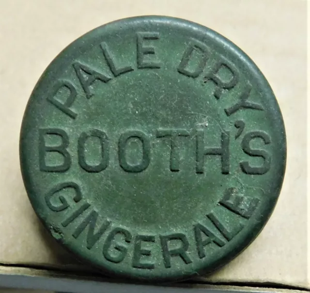 BOOTH'S PALE DRY GINGER ALE solid rubber reseal stopper Philadelphia PA