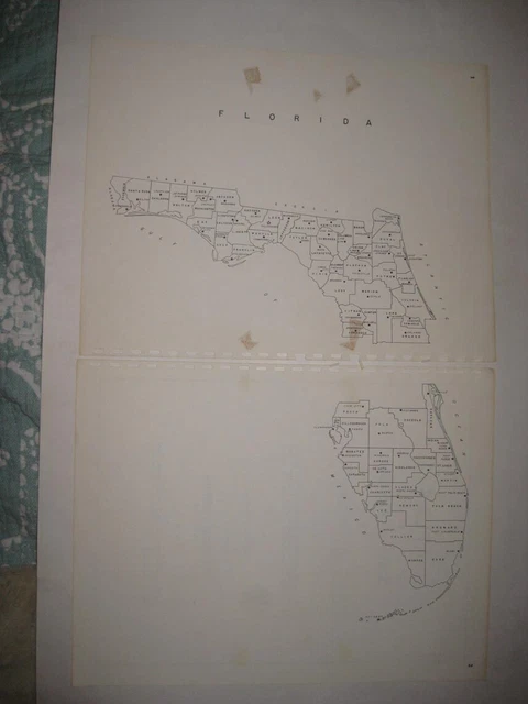 Carte ancienne de la floride - France