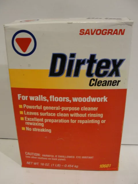 New Savogran Dirtex Cleaner 1 LB For Walls, Floors, Woodwork 10601