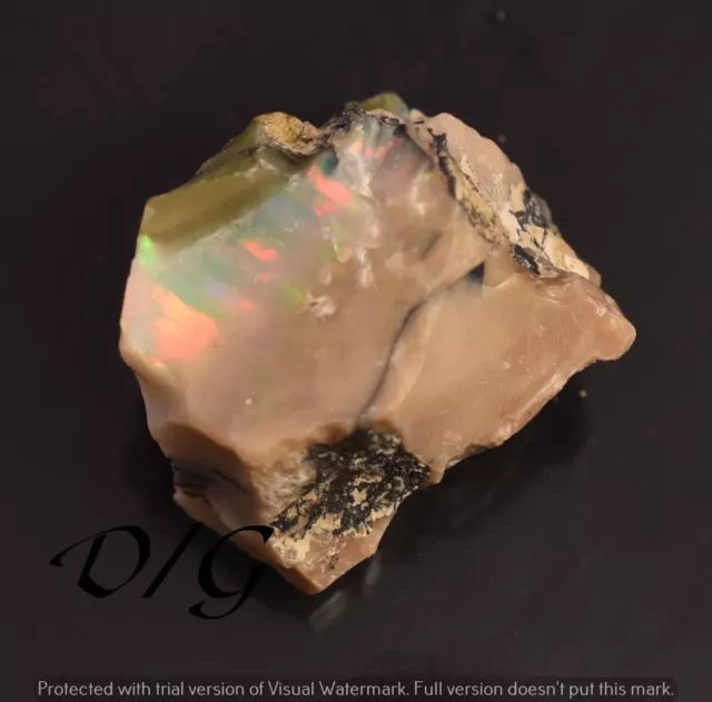 13,60 Ct Naturel Brut Multi Feu Magnifique Opale Australienne Excellente...