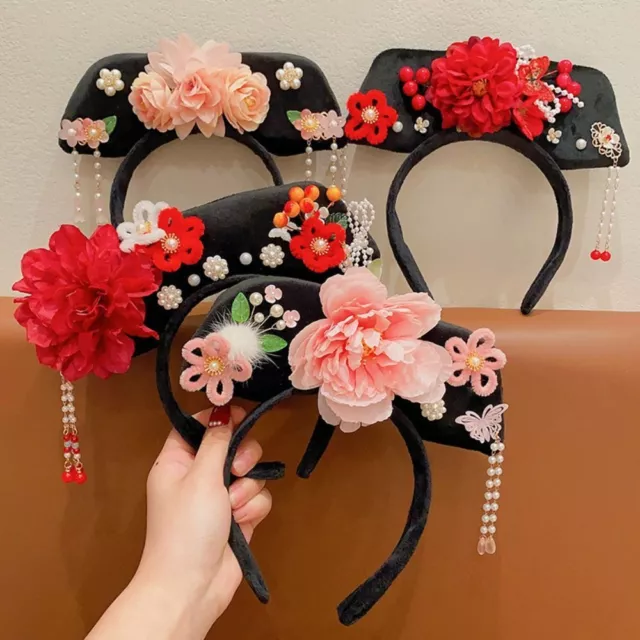 Pearl Chinese Style Headwear Flower Hanfu Hair Clip  Women