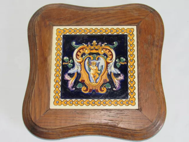 Ancien Dessous De Plat En Faïence De Gien Décors Renaissance