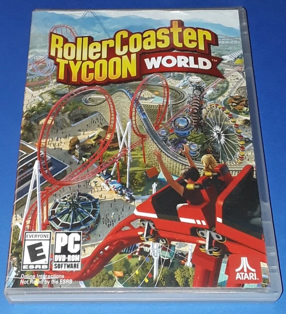 ROLLERCOASTER TYCOON WORLD PC Game ATARI Windows 7 Complete CIB