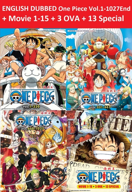 ONE PIECE MOVIE 1-15 + 3 OVA + 13 Special English Subtitle DVD All Region  $62.19 - PicClick AU