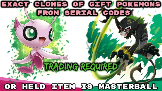 ZARUDE + SHINY CELEBI 6IV Event Pack💚Sword & Shield Pokémon the Movie Coco  FAST