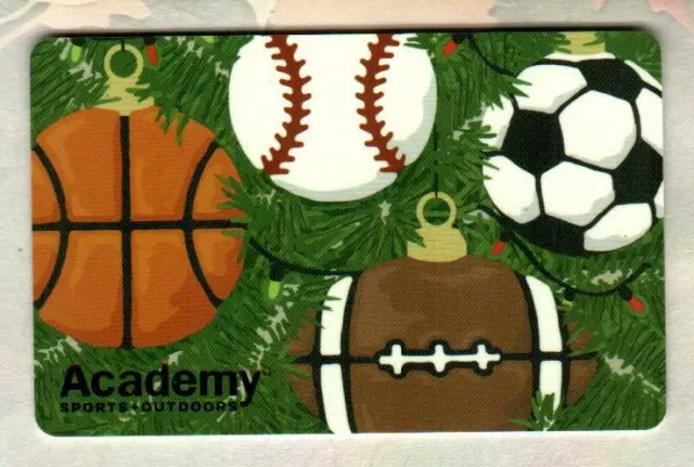 ACADEMY SPORTS Sportball Christmas Ornaments 2020 Gift Card ( $0 )