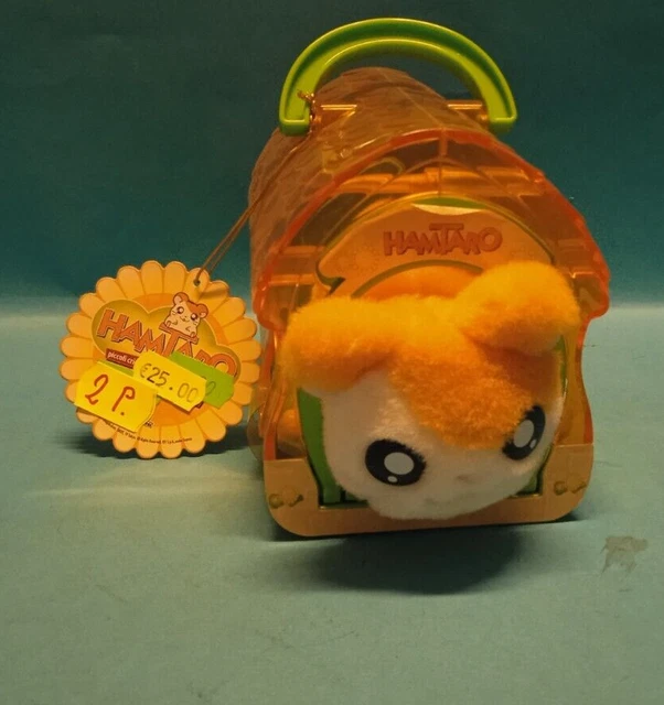 Hamtaro Piccolo Cricetino Personaggio dentro trasportino Giochi Preziosi Vintage