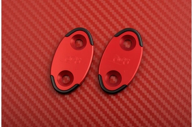 Obturateurs de Rétroviseurs Rouge & Noir HONDA CBR 1000 RR 1000RR 2006-2007 40mm