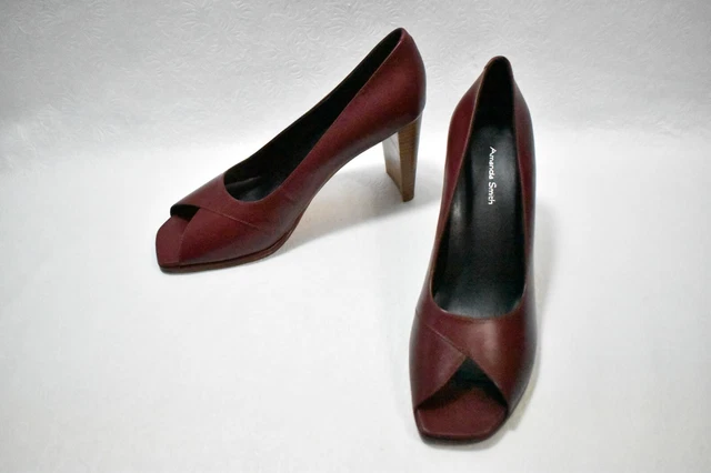 Amanda Smith Shoes High Heels Red Size 9 Women's New Leather Amanda Smith Shoes High Heels Red Size 9 Women's New Leather