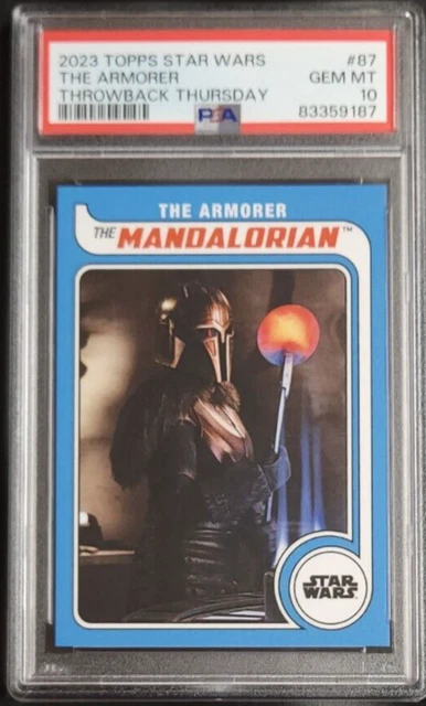 The Armorer 2023 Topps Throwback Thursday Star Wars #87 PSA 10 GEM MT