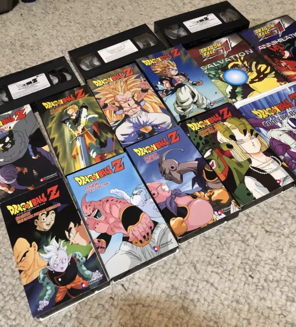 Dragonball Z Vhs Collection Lot, Dragonball Gt Coolers Revenge 90s 14 Items