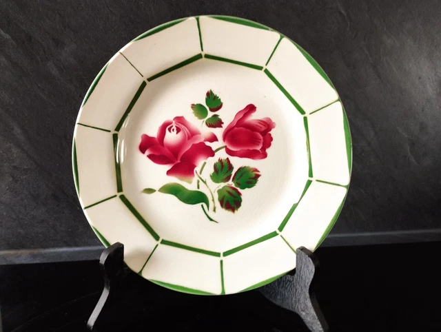 Assiette plate Digoin décor Monique