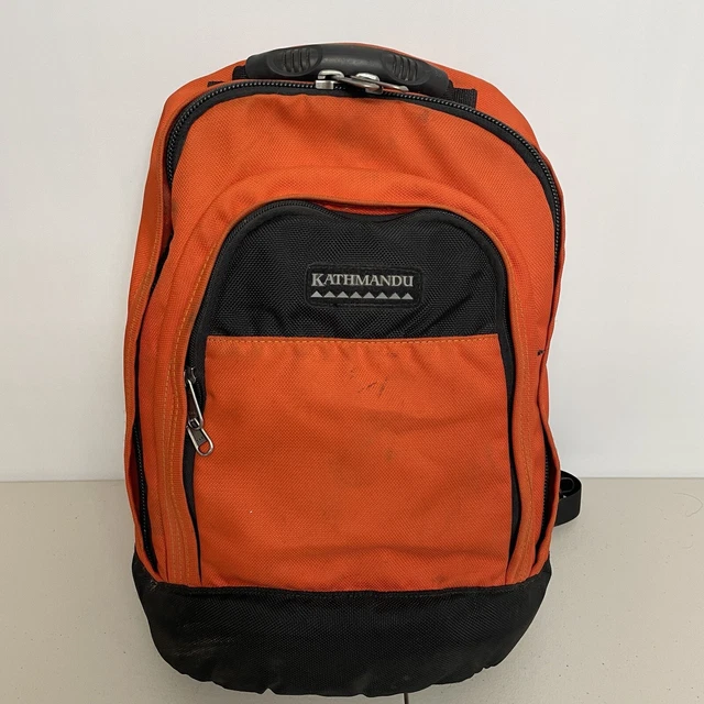 KATHMANDU BACKPACK OUTDOOR Hiking Double Zip Orange Black